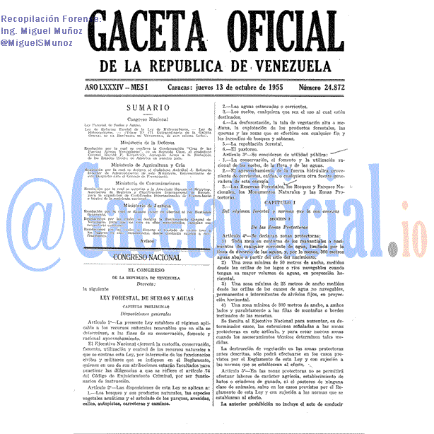 Gaceta Oficial 24872 del 13 Octubre 1955