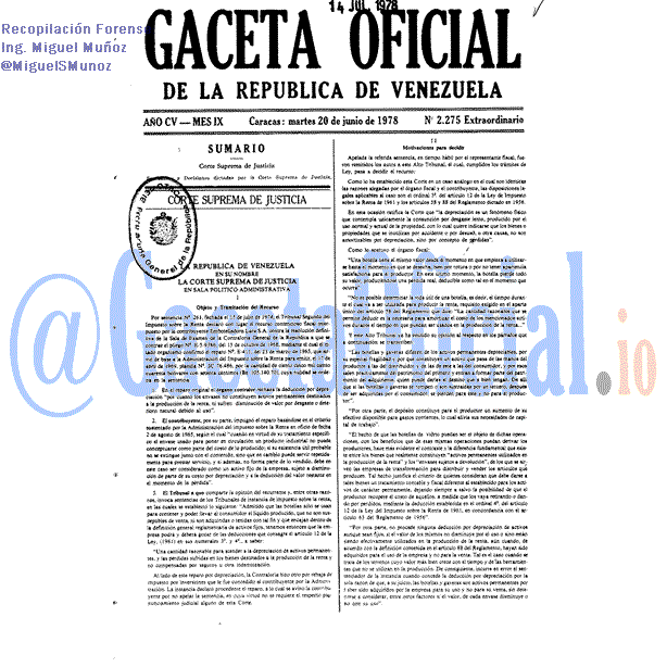 Gaceta Oficial 2275 del 20 Junio 1978