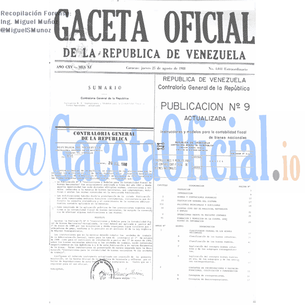 Gaceta Oficial 4041 del 25 Agosto 1988