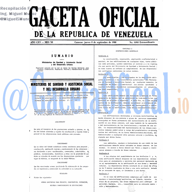 Gaceta Oficial 4044 del 8 Septiembre 1988