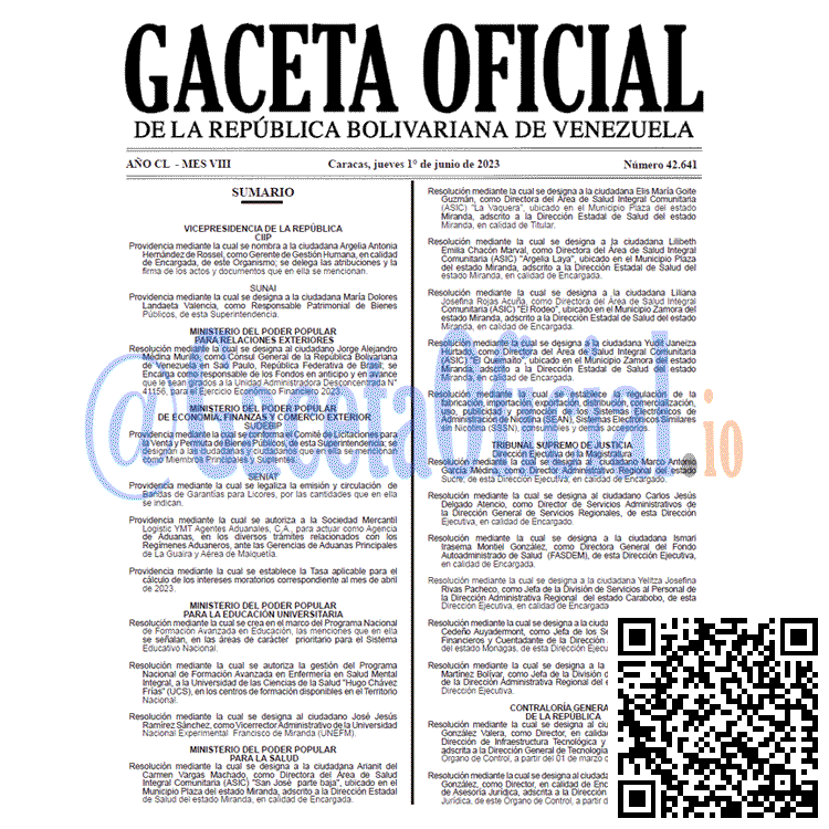 Gaceta Oficial, Gaceta 42641, Gaceta 42641 HD, Gaceta #42641, Gaceta Oficial Venezuela #42641