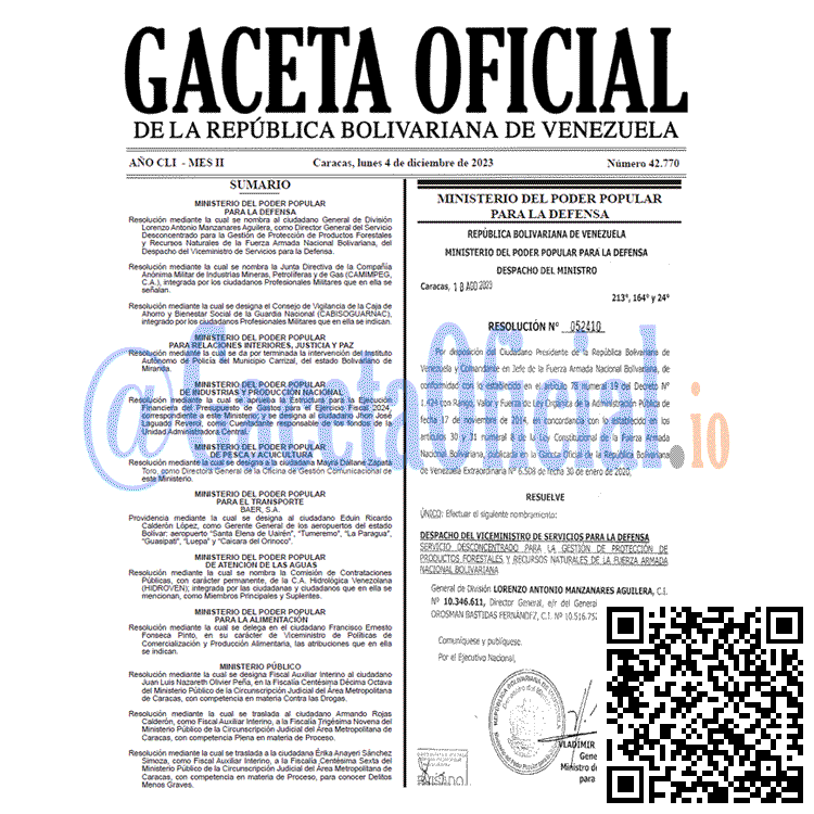 Gaceta Oficial, Gaceta 42770, Gaceta 42770 HD, Gaceta #42770, Gaceta Oficial Venezuela #42770