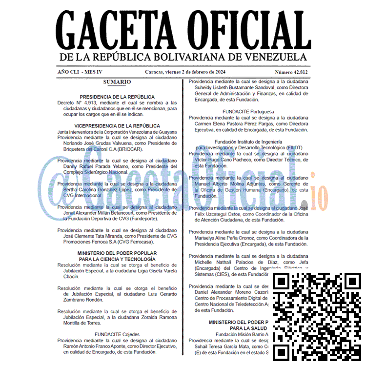 Gaceta Oficial, Gaceta 42812, Gaceta 42812 HD, Gaceta #42812, Gaceta Oficial Venezuela #42812