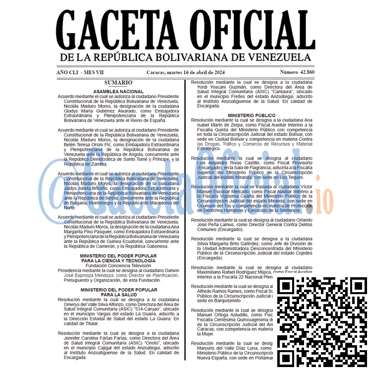 Gaceta Oficial, Gaceta 42860, Gaceta 42860 HD, Gaceta #42860, Gaceta Oficial Venezuela #42860