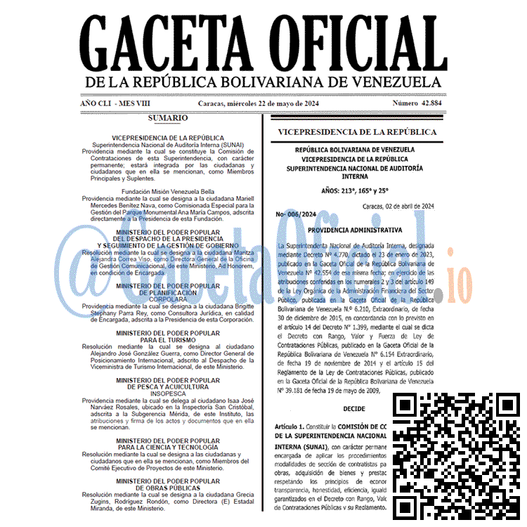 Venezuela Gaceta Oficial 42884 del 22 mayo 2024 Gaceta Oficial, Gaceta 42884, Gaceta 42884 HD, Gaceta #42884, Gaceta Oficial Venezuela #42884