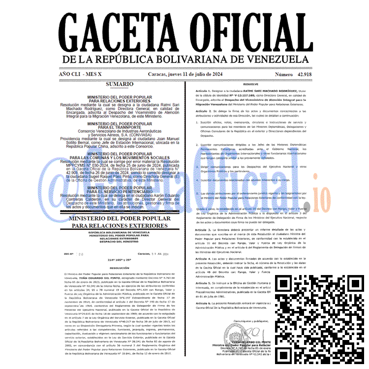 Gaceta Oficial, Gaceta 42918, Gaceta 42918 HD, Gaceta #42918, Gaceta Oficial Venezuela #42918