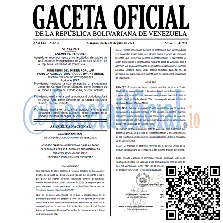 Gaceta Oficial, Gaceta 42930, Gaceta 42930 HD, Gaceta #42930, Gaceta Oficial Venezuela #42930