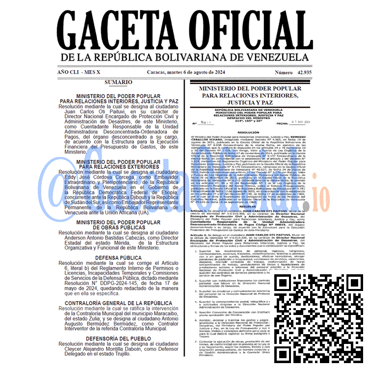 Gaceta Oficial, Gaceta 42935, Gaceta 42935 HD, Gaceta #42935, Gaceta Oficial Venezuela #42935