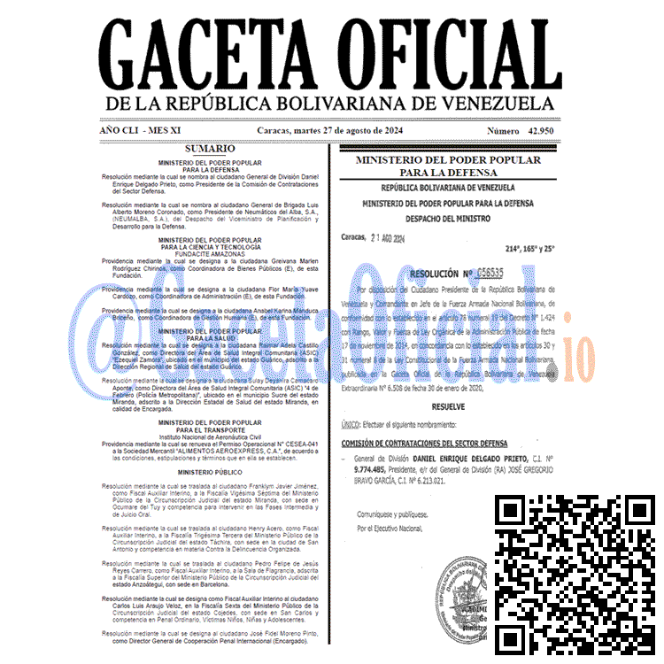 Gaceta Oficial, Gaceta 42950, Gaceta 42950 HD, Gaceta #42950, Gaceta Oficial Venezuela #42950