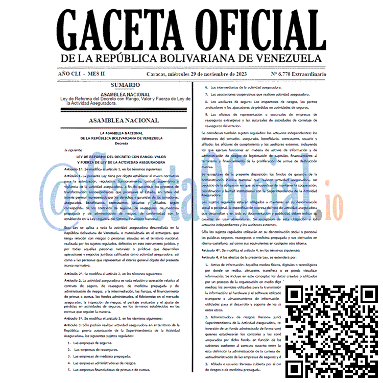Gaceta Oficial, Gaceta 6770, Gaceta 6770 HD, Gaceta #6770, Gaceta Oficial Venezuela #6770