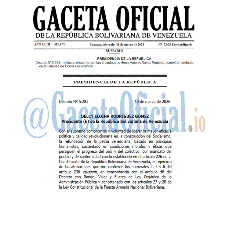 Gaceta Oficial, Gaceta 7005, Gaceta 7005 HD, Gaceta #7005, Gaceta Oficial Venezuela #7005