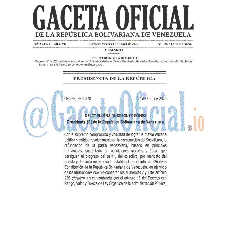 Gaceta Oficial, Gaceta 7022, Gaceta 7022 HD, Gaceta #7022, Gaceta Oficial Venezuela #7022