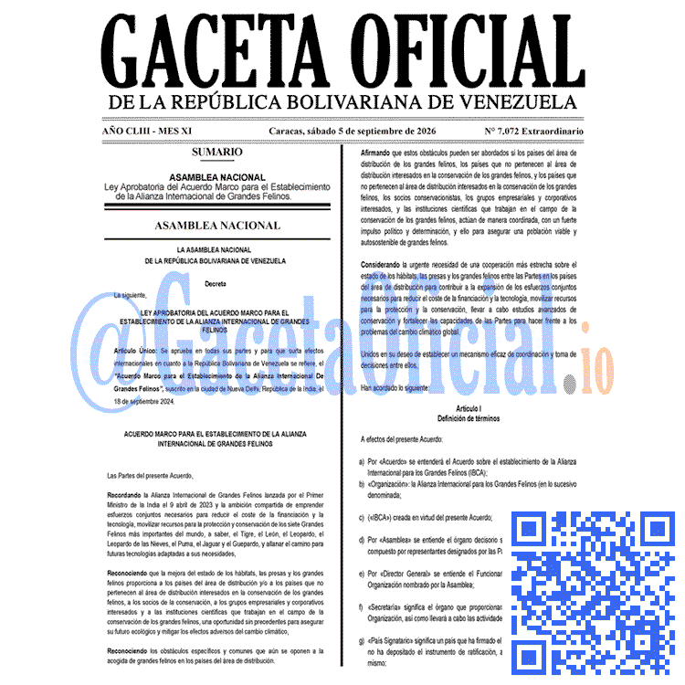 Gaceta Oficial, Gaceta 7072, Gaceta 7072 HD, Gaceta #7072, Gaceta Oficial Venezuela #7072