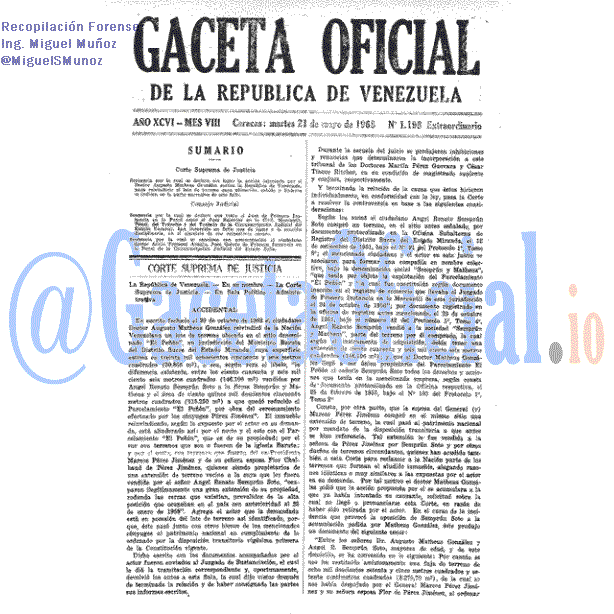 Gaceta Oficial 1198 1968-05-21 Gaceta Oficial 1198 del 21 Mayo 1968