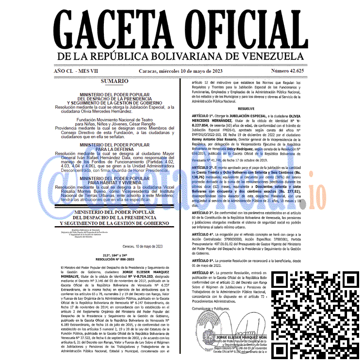 Gaceta Oficial, Gaceta 42625, Gaceta 42625 HD, Gaceta #42625, Gaceta Oficial Venezuela #42625