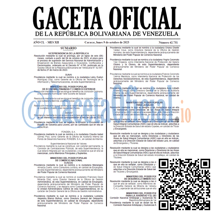 Gaceta Oficial, Gaceta 42731, Gaceta 42731 HD, Gaceta #42731, Gaceta Oficial Venezuela #42731