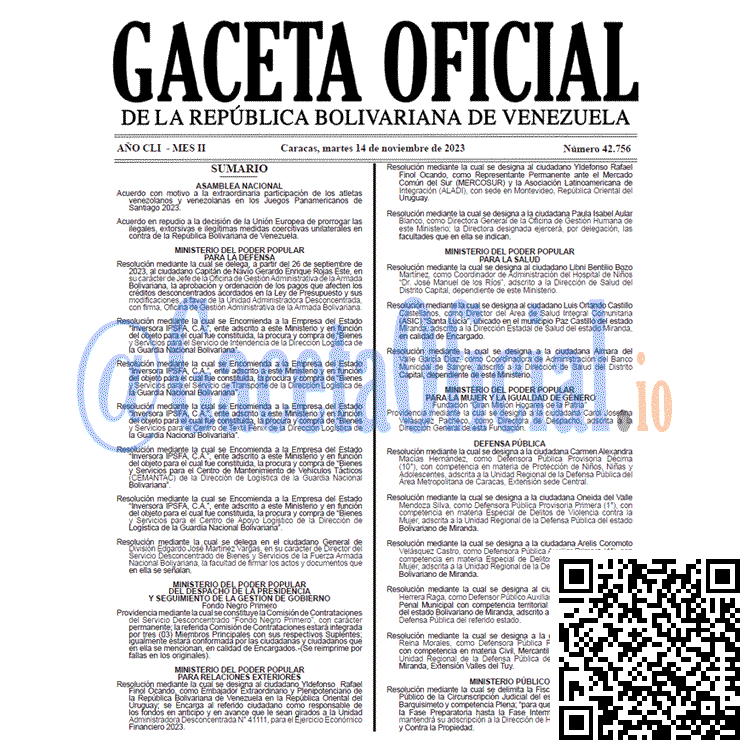 Gaceta Oficial, Gaceta 42756, Gaceta 42756 HD, Gaceta #42756, Gaceta Oficial Venezuela #42756