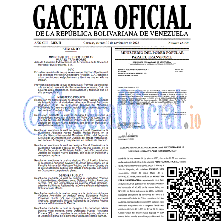 Gaceta Oficial, Gaceta 42759, Gaceta 42759 HD, Gaceta #42759, Gaceta Oficial Venezuela #42759
